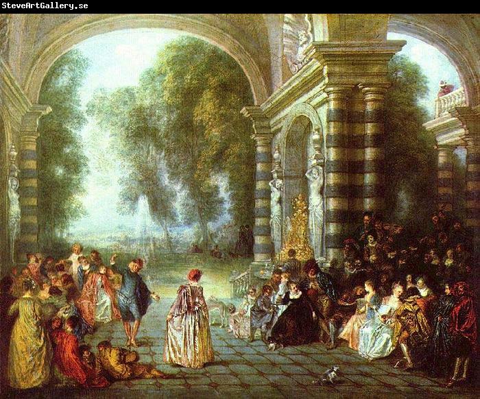 Jean-Antoine Watteau Das Ballvergnegen